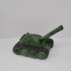 Handmade edible Tank Cake Topper, Boy, Girl, Military, Army, Cake Topper, Decoration, birthday