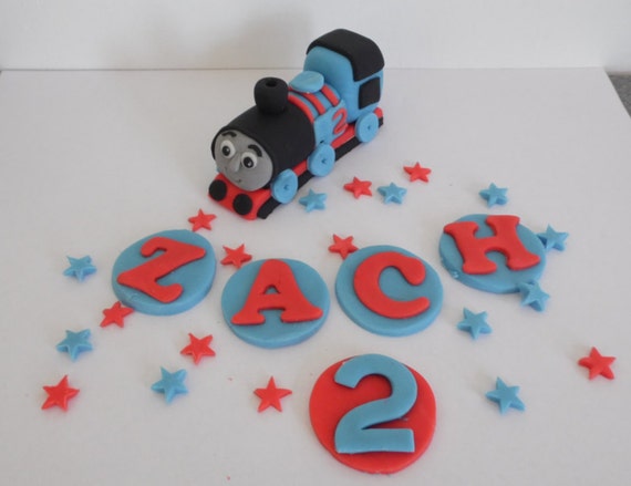 Handmade Thomas The Tank Engine Cake Topper Birthday Etsy
