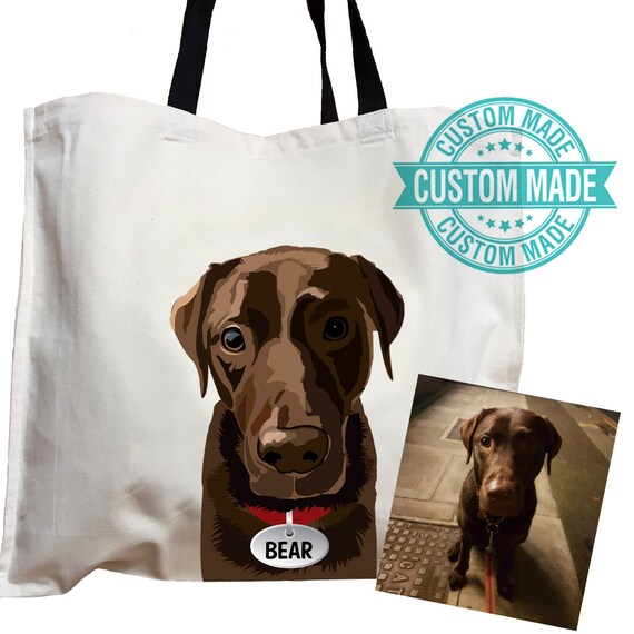 personalised dog tote bag