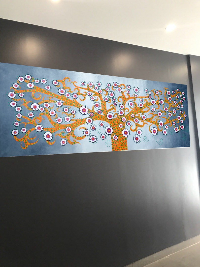 abstract original Art oil Painting Australia canvas signed canvas aboriginal