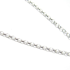 Silver Chain from 14" through to 34" in length - Sterling Silver Belcher/Rolo