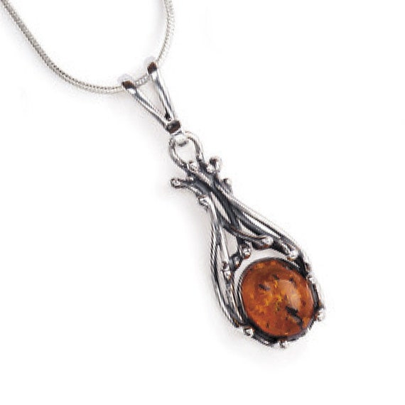 Amber and silver necklace, amber necklace, Baltic amber, amber jewelry,  classic necklace, amber jewelry