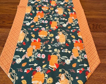 Reversible Table Runner for Fall or Thanksgiving