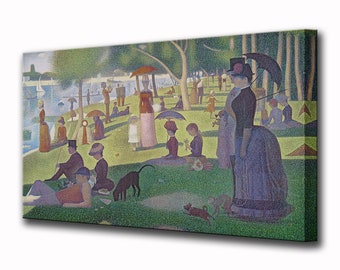 ジョルジュ・スーラ：グランド・ジャット島の日曜日の午後（1884年