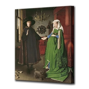 Arnolfini Wedding, Jan Van Eyck, Ready To Hang Canvas Wall Art, Canvas Print Home Decor Interior Design Wall Decor, Canvas Art