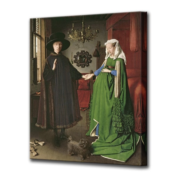 Arnolfini Wedding, Jan Van Eyck, Ready To Hang Canvas Wall Art, Canvas Print Home Decor Interior Design Wall Decor, Canvas Art