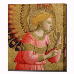 Ángel Anunciador Fra Angelico Decoración del hogar Arte en lienzo Impresión en lienzo Arte de pared Impresión lista para colgar