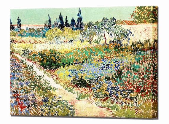 Vincent Van Gogh Garden At Arles Prints Home Decor Canvas Vincent Van Gogh Garden At Arles Prints, Vincent Van Gogh Garden