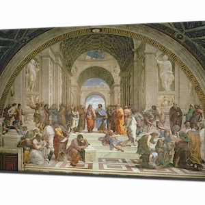 The School of Athens by Raphael, Canvas Wall Art Canvas Prints Home Decor Canvas Art Wall Decor Renaissance, Ready to Hang