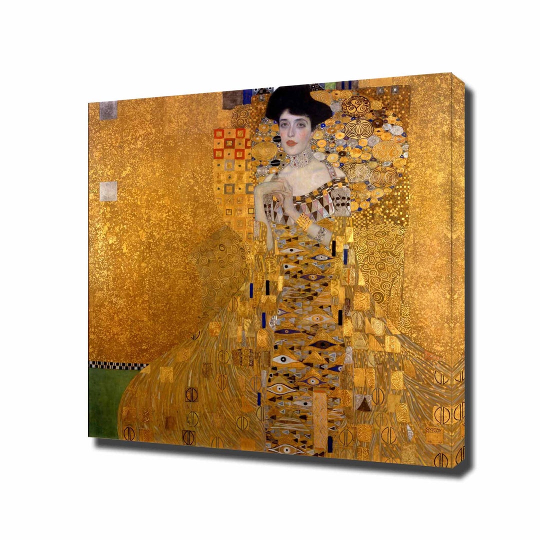 Gustav Klimt Adele Bloch-bauer Canvas Print, Woman in Gold Wall Art - Etsy