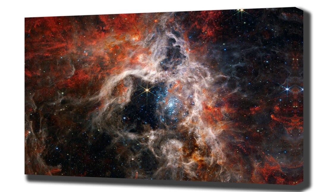 Tarantula Nebula Canvas Print, James Webb Telescope, Space Wall Art - Etsy