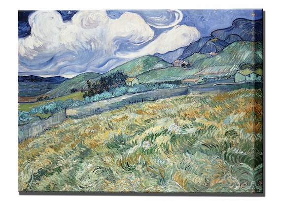 Vincent Van Gogh Korenveld bergen Klaar om prints op te - Etsy Nederland