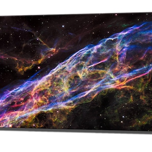 Gifts, Hubble Print Gift for Him or Her, Canvas Wall Art Print, The Veil Nebula, Galaxy Hubble Space Telescope, Wall Art Decor Ready To Hang