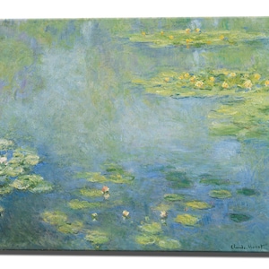 Water lilies CLAUDE MONET, Canvas Print Home Decor Fine Art Wall Decor Impressionism Canvas Wall Art Print Wall Decor Ready To Hang