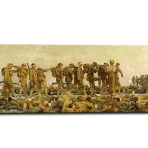 John Singer Sargent, gazé, impression d&#39;art sur toile, impression d&#39;art mural sur toile Première Guerre mondiale, prêt à accrocher
