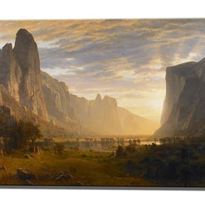 Albert Bierstadt, Canvas Art Print, Yosemite Valley Sierra Nevada Wall Decor Canvas Wall Art Print, Ready To Hang
