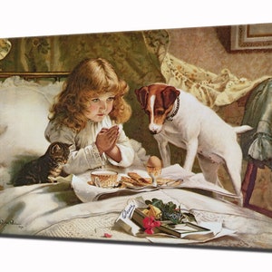 Suspense by Charles Burton Barber, Jack Russell Print Gift for Her Canvas Print Wall Art Print, Ready To Hang