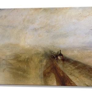 JMW Turner, Canvas Wall Art Print Home Decor, Rain Steam Speed, Turner Paintings Wall Decor, Framed