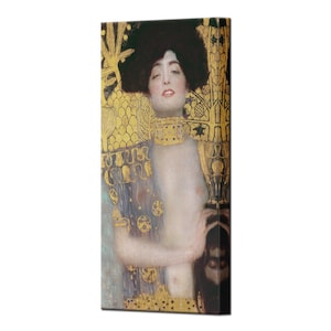 GUSTAV KLIMT Judith and the Head of Holofernes Prints Home Decor Art Nouveau Canvas Wall Art Print, Ready To Hang