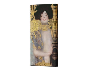 GUSTAV KLIMT Judith and the Head of Holofernes Prints Home Decor Art Nouveau Canvas Wall Art Print, Ready To Hang