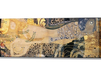 WATERSLANGEN GUSTAV Klimt canvas muurkunst rechthoekig handgemaakt naakt vrouwen erotisch muurkunstwerk beroemde naakt vrouwelijke kunstafdrukken door Klimt