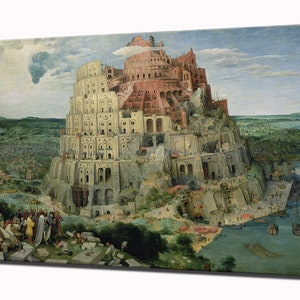 The Tower of Babel by Pieter Bruegel, Canvas Art Prints Wall Decor Renaissance Bible Canvas Wall Art Print, Ready To Hang