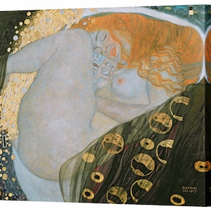 GUSTAV KLIMT, Danae, Canvas Wall Art Print, Home Decor Ready To Hang, Home Decor