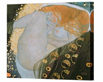 GUSTAV KLIMT, Danae, impression d'art mural sur toile, décoration d'intérieur prête à accrocher, décoration d'intérieur