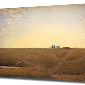 Stonehenge at Summer Solstice Twilight, Home Decor Wall Art, JMW Turner, Canvas Wall Art Gift Canvas Print Canvas Art Joseph Mallord William