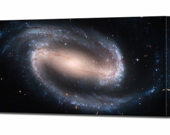 Gift for Him, Gifts for Her, Spiral Galaxy, Canvas Wall Art Print, Hubble Space Telescope, Ready To Hang, Wall Decor