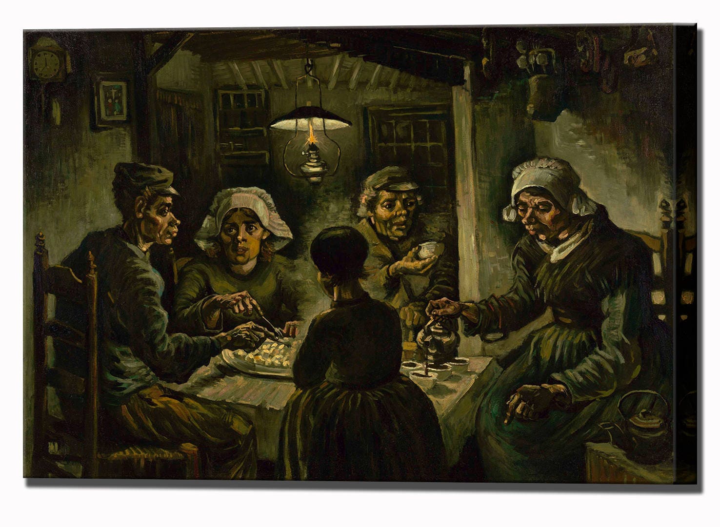VINCENT VAN GOGH, The Potato Eaters, Canvas Art Print Art Interior Design, Ready To Hang