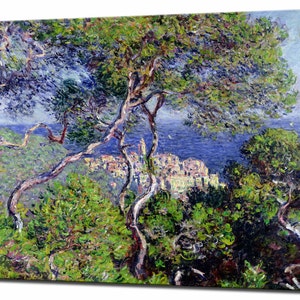 CLAUDE MONET, Bordighera, Canvas Wall Art Print, Ready to Hang Art, Riviera Home Decor Canvas Print Canvas Art Interior Design Impressionism