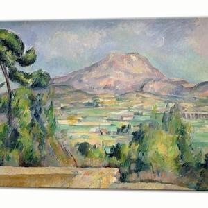 Paul Cezanne, Canvas Print, Montagne Sainte Victoire, Canvas Art Wall Art Print, Ready To Hang