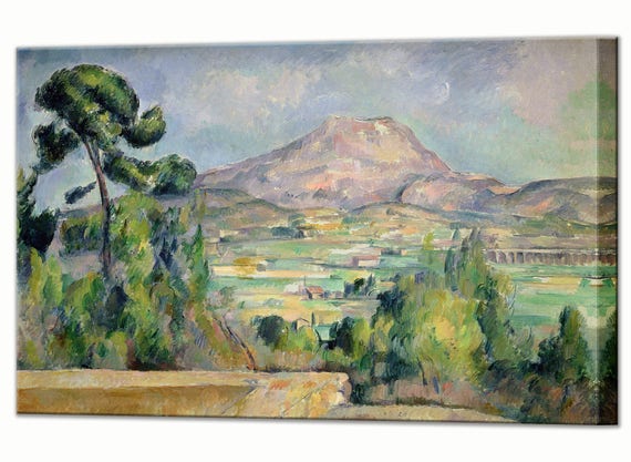 Reproduction De Tableau Sur Toile - Cezanne - Idée Déco Murale Prête à Encadrer