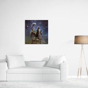 Pillars of Creation Canvas Print, Hubble Space Telescope Galaxy Art image 2