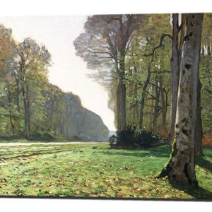 CLAUDE MONET, Canvas Wall Art Prints, Road to Bas-Breau Fontainebleau, Canvas Print, Ready To Hang, Interior Design