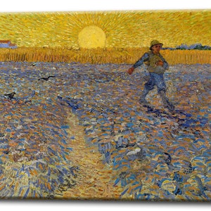 VINCENT VAN GOGH, The Sower, Ready To Hang Canvas Print, Wall Art Reproduction High Quality Stretched
