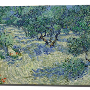 VINCENT VAN GOGH, Leinwand Wand Kunst Druck Wohnkultur, Olivenbäume, fertig zum Aufhängen Leinwand Wand Kunst, Wohnkultur
