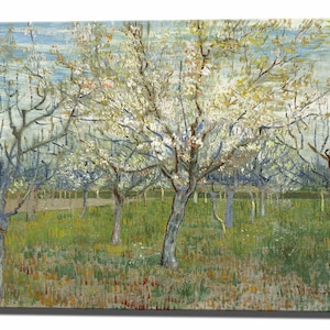 VINCENT VAN GOGH, Pink Orchard, Ready to Hang Prints Canvas Print Canvas Art Wall Decor Interior Design Impressionism Wall Decor