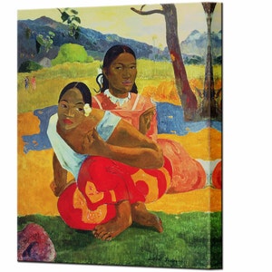 When Will You Marry by Paul Gauguin, Prints Home Decor Canvas Print Wall Art Print, Ready to Hang