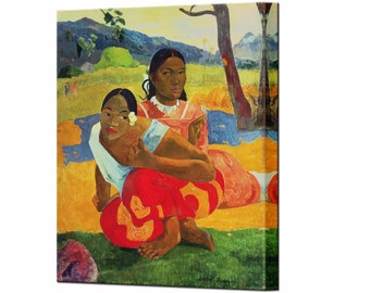 When Will You Marry by Paul Gauguin, Prints Home Decor Canvas Print Wall Art Print, Ready to Hang