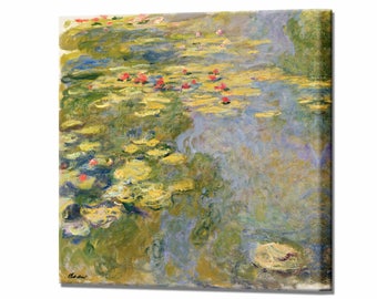 Impression sur toile Monet nénuphars, prête à accrocher