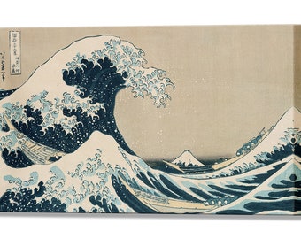 Japanese Art Prints, The Great Wave Off Kanagawa by Katsushika Hokusai, Canvas Print Canvas Wall Art, Ready To Hang