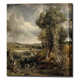 John Constable, Kunstdruck auf Leinwand, Dedham Vale, fertig zum Aufhängen