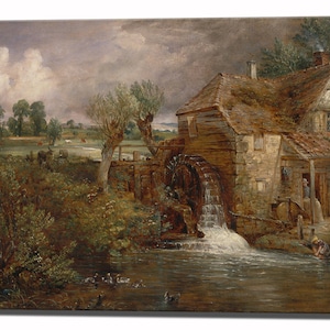 Leinwand Druck Wanddekor, John Constable, Parham Mill, Leinwand Kunst Wohnkultur Leinwand Wand Kunst Fertig zum Aufhängen