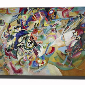 Wassily Kandinsky Prints, Composition VII 1913 Canvas Print, Ready to Hang Abstract Art, Home Decor Reproduction Interior Design