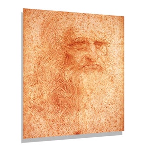 LEONARDO DA VINCI Self Portrait, Canvas Print Artwork Wall Decor Italian Renaissance Art Wall Art Print, Ready To Hang