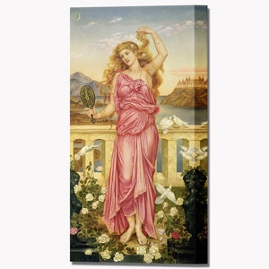 Helen of Troy Print by Evelyn de Morgan, Canvas Art Gift Home decor Canvas Print Greek Canvas Wall Art Print Wall Decor, Ready To Hang