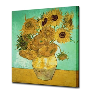 Van Gogh Sunflowers Print, VINCENT VAN GOGH, Prints Canvas Print Canvas Art Wall Decor Interior Design Home Decor, Ready To Hang