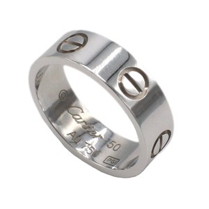 Louis Vuitton - Monogram Infini Engagement Ring White Gold and Diamond - Grey - Unisex - Size: 46 - Luxury